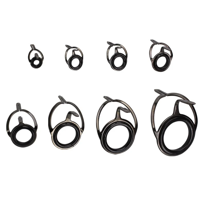 Anillos de ojo para caña pescar – Set 8 acero inoxidable