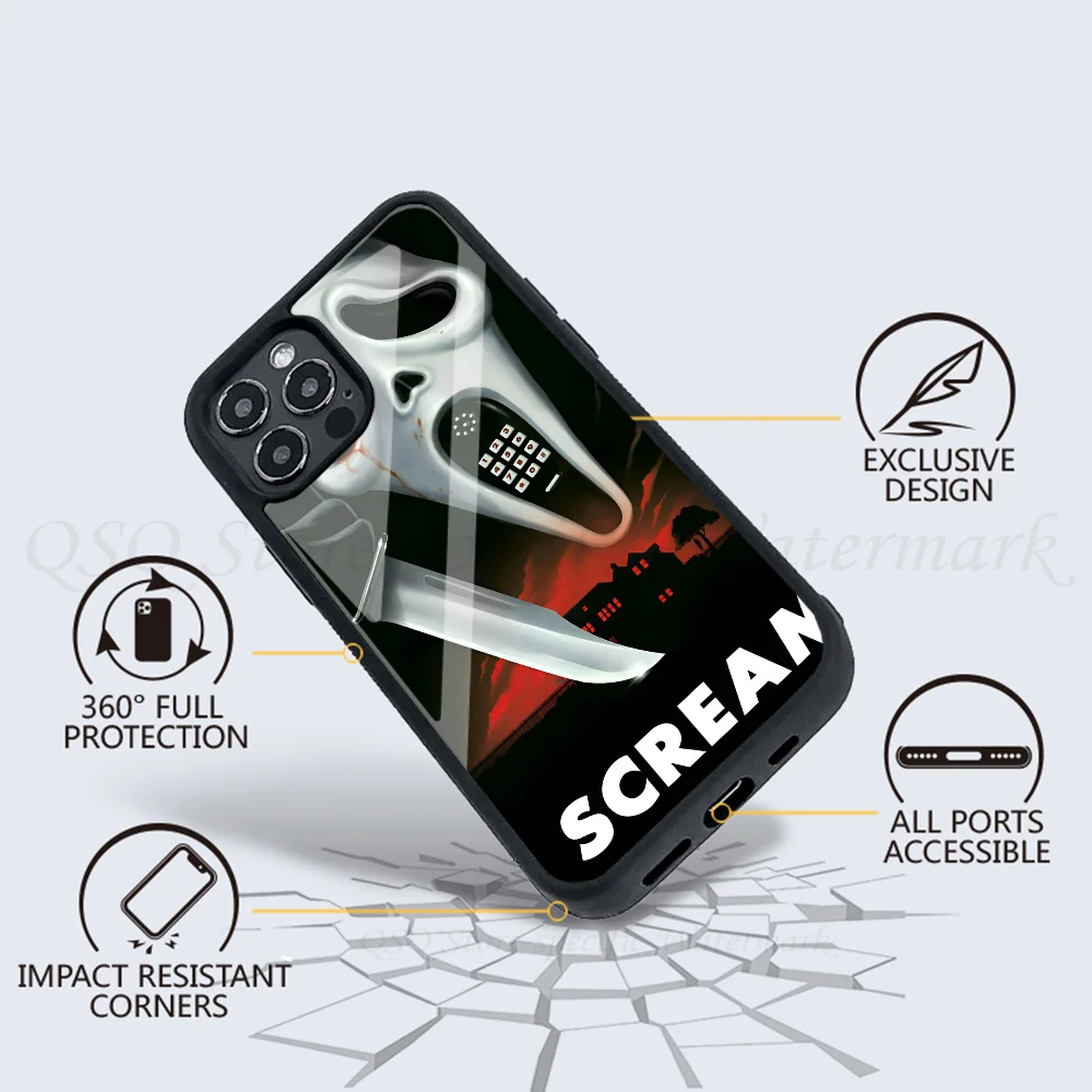 S-Scream Coques de téléphone pour iPhone, Alex Mirror TPU Shell, 15, 14, 13 Pro Max, 11, 12 Mini