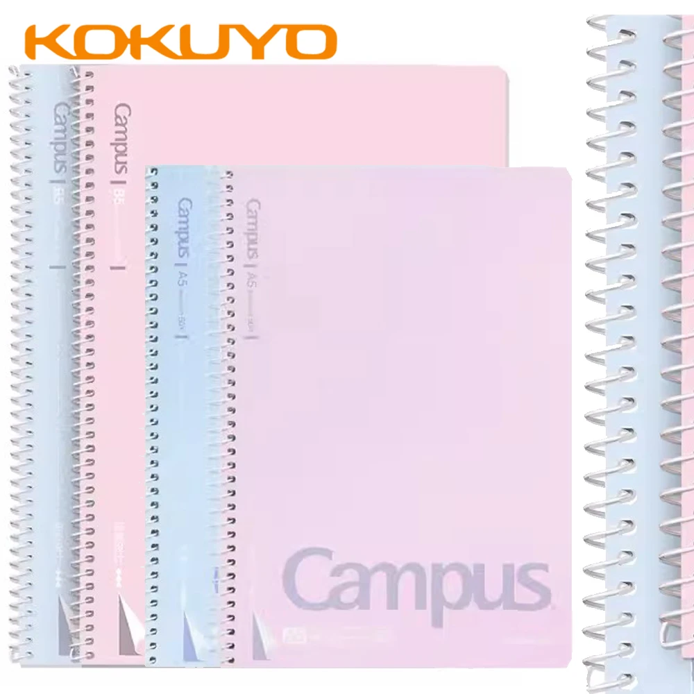 kokuyo campus bobina notebook facil de rasgar linha espiral espessado papelaria escola especial para estudantes a5 b5 japao 01