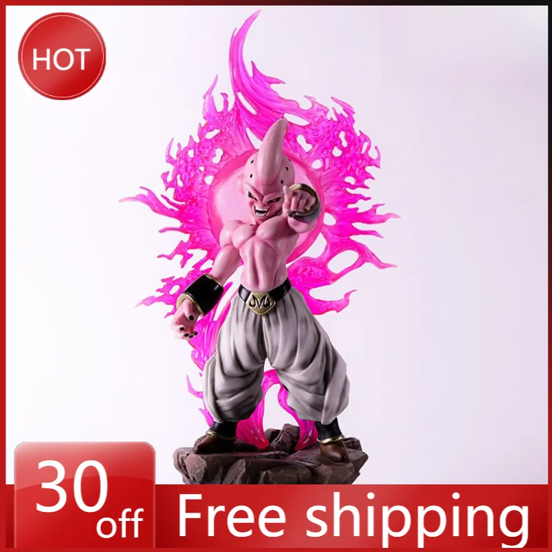 38 سنتيمتر جديد لعبة دراغون بول أنيمي الشكل ماجين بو محيط بولي كلوريد الفينيل نموذج توهج تمثال سطح المكتب الديكور الحلي طفل هدايا السنة الجديدة اللعب #1