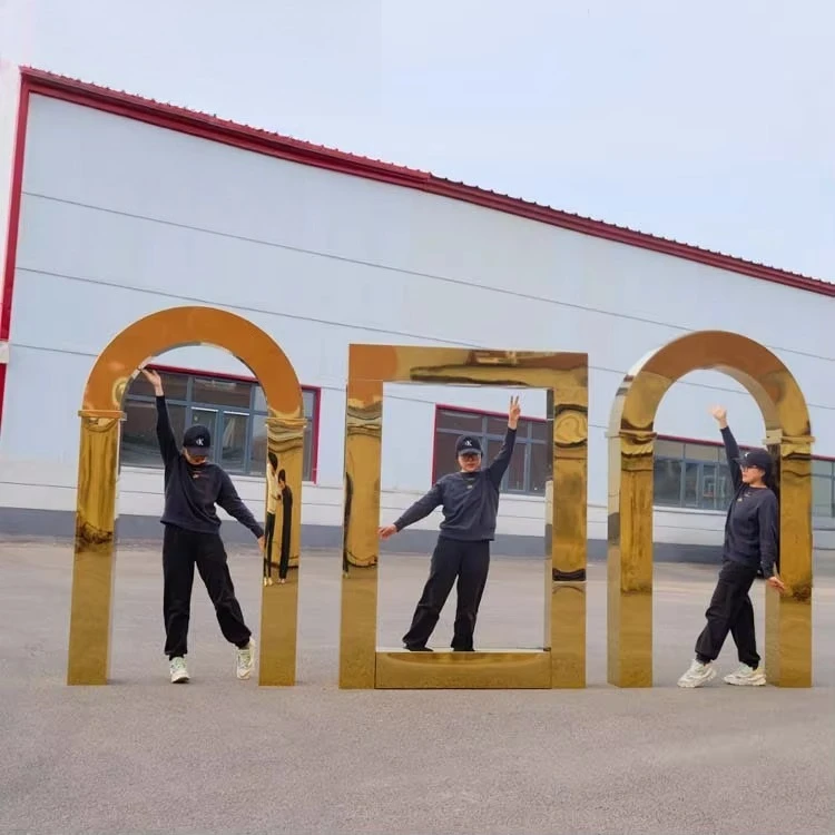 Decoration Round Line Grid Round Arch Acrylic Other Wedding Decoration Birthday Event Party Supplies Background