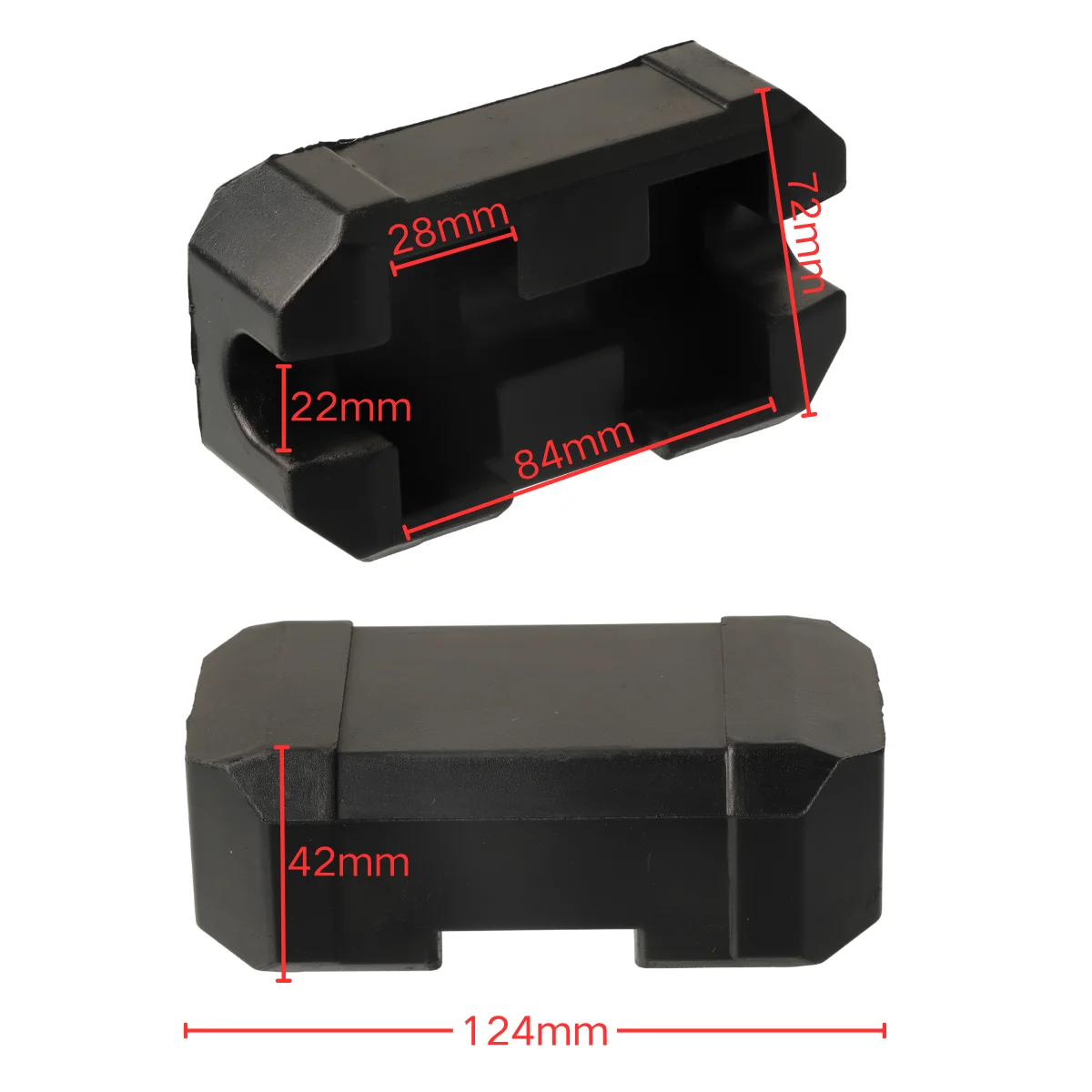 Handlebar Square Chest Protector Sponge Pads 22mm, Fit Pro Taper Fat Bars Motorcycle Motocross Dirt Pit Bike ATV