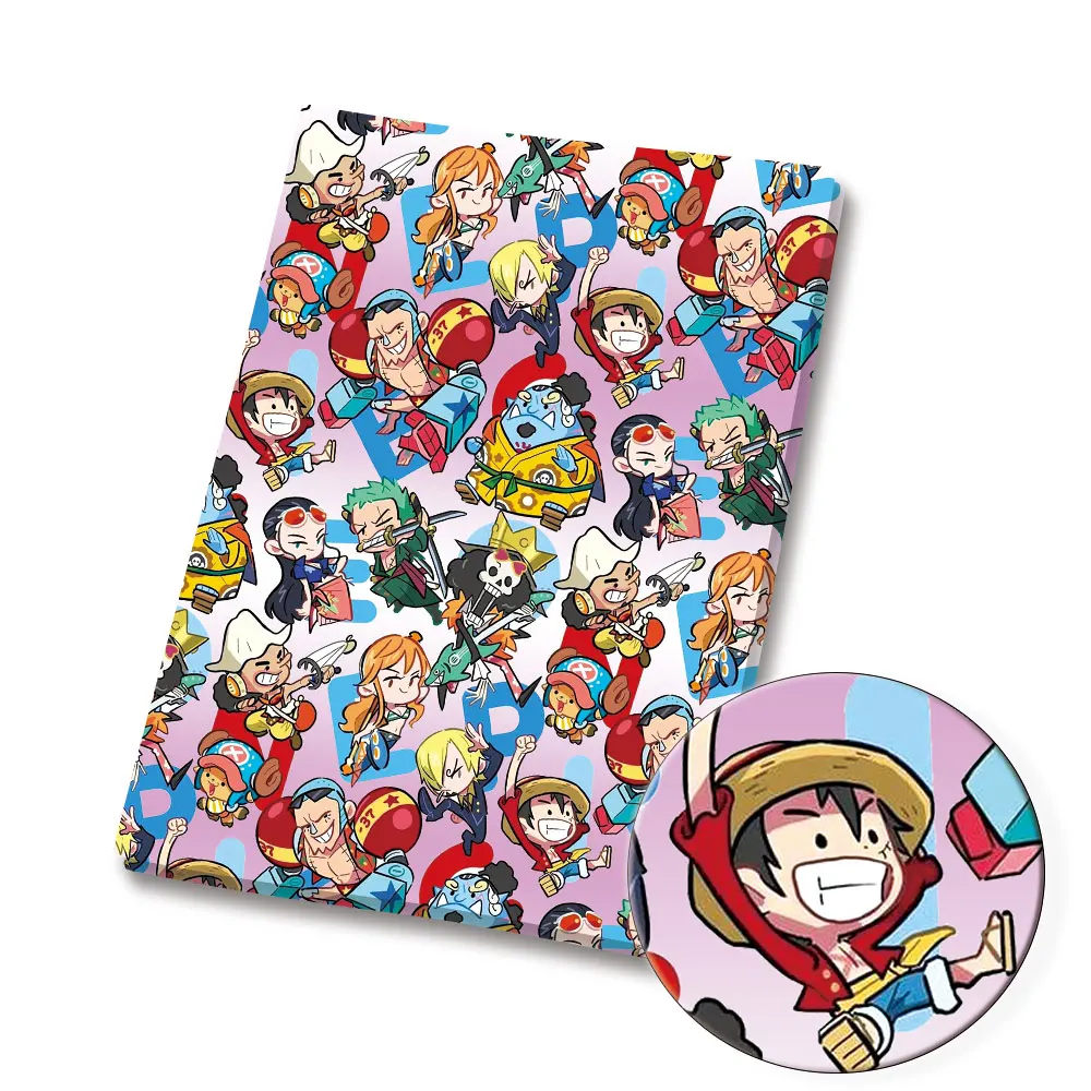 One Piece Anime peripherals Fabric 140*50cm DIY Sewing Patchwork Quilting Baby Dress Printed Fabric Fabric Sewing Kids