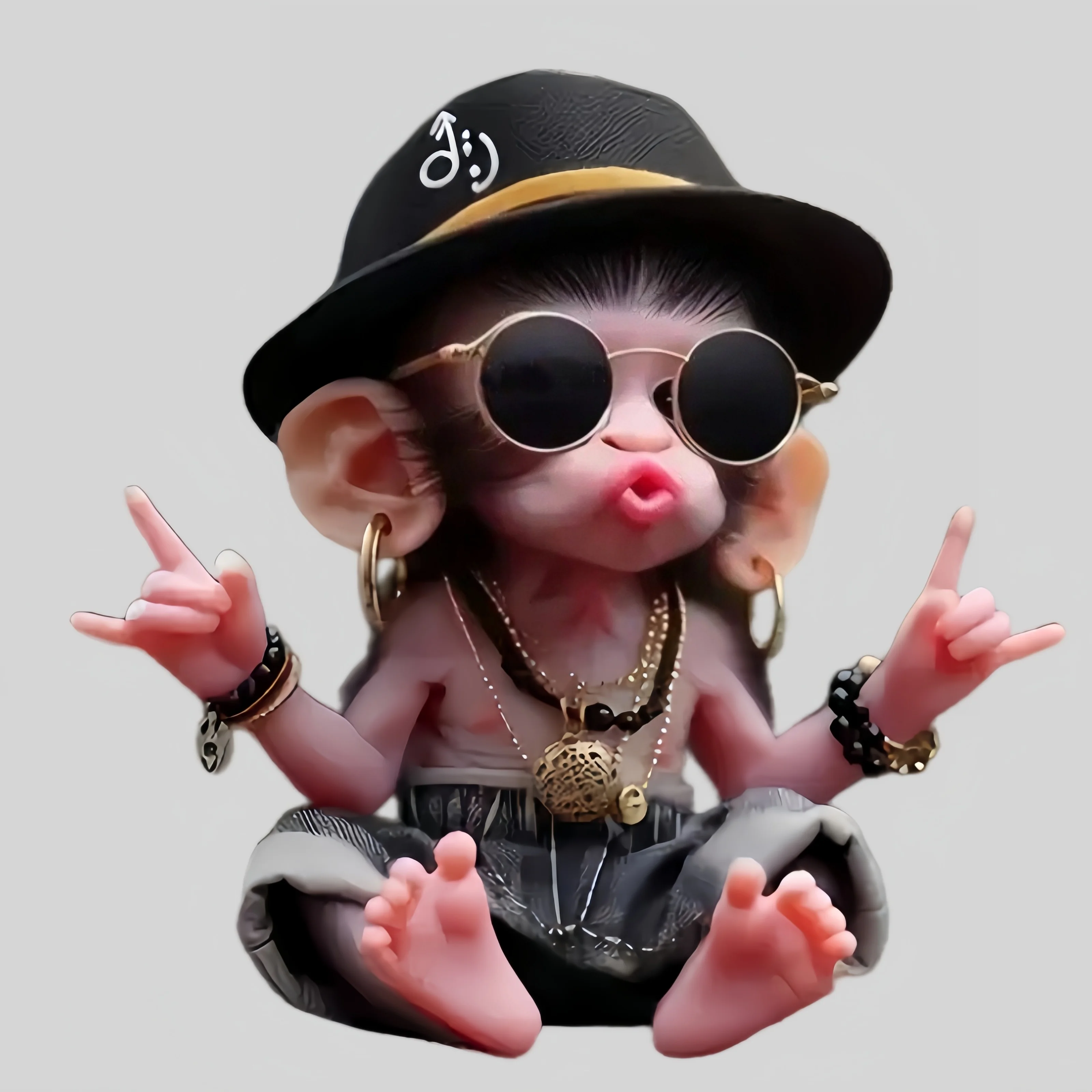 

Cool Monkey 2D Flat Vinyl Stickers, Waterproof Decals for Car, Motorcycle & Laptop
