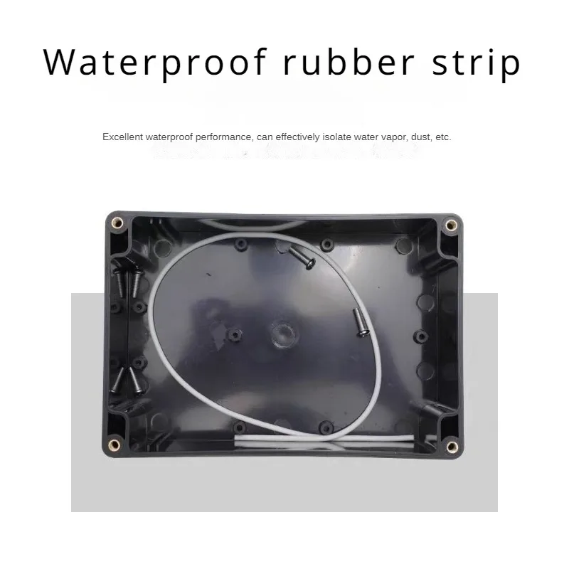 Black Box Outdoor Waterproof Case Plastic Box Electronic Project Case Instrument Waterproof Junction Box Housing