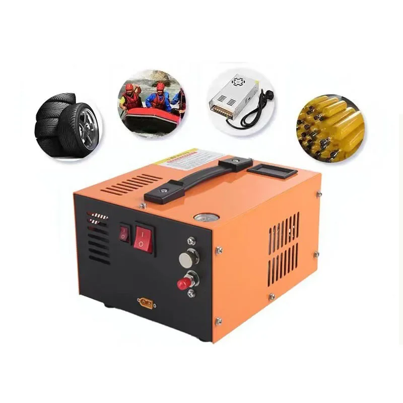 300Bar 30MPA PCP Air Compressor Pump 4500Psi Pneumatic Rifles Inflator High Pressure Vehicle Mounted Pump Scuba Diving Shooting