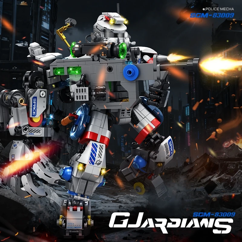 

2026 New Arrival 1000+PCS Special Forces Future Battle Armor SWAT Mecha Blocks | Decoration, Collection & Gifting