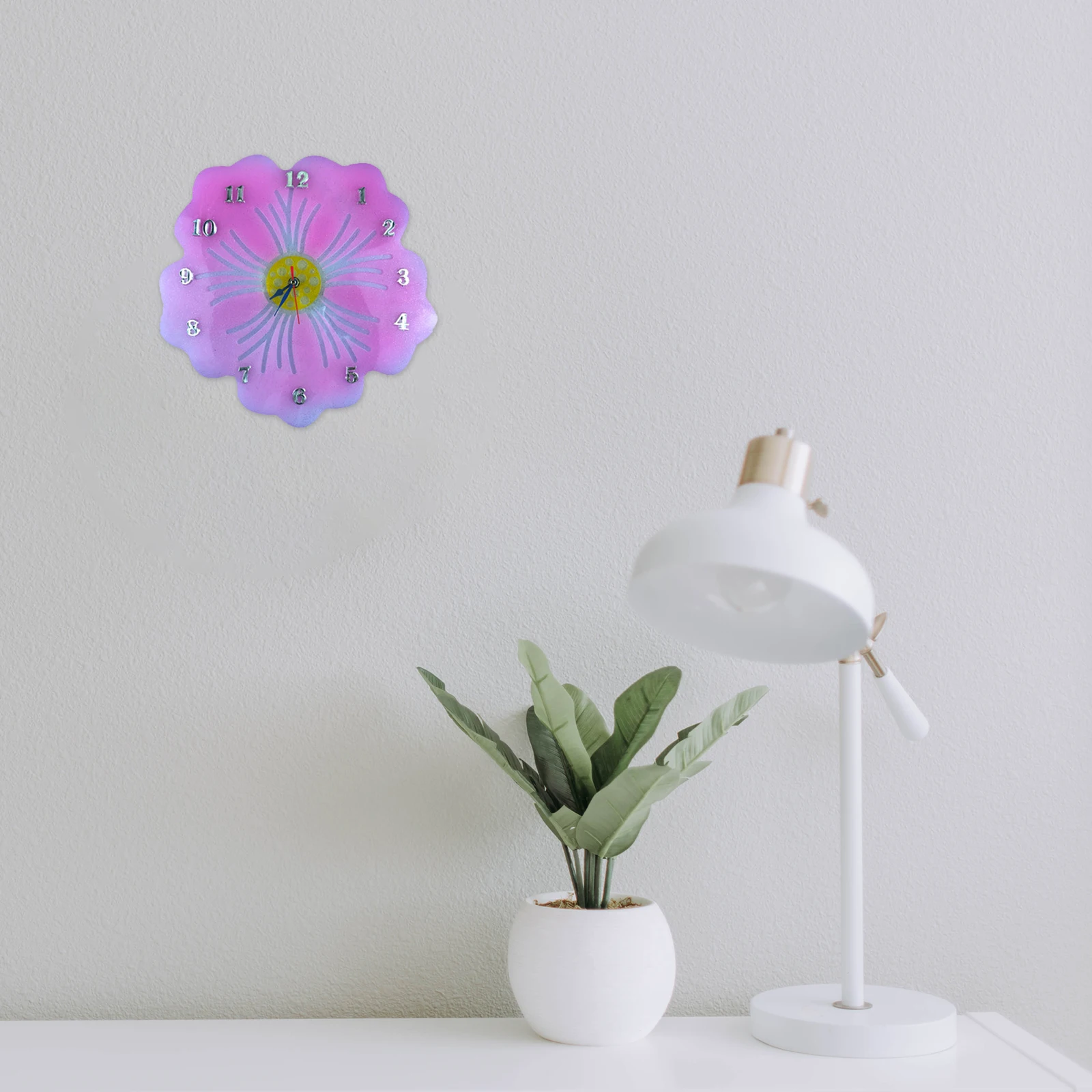 

Craft Mould Clock Mold DIY Silicone Jewelry Parts Flower Shape Silica Gel Casting Mold Manual Timepiece Create Gifts Art Works