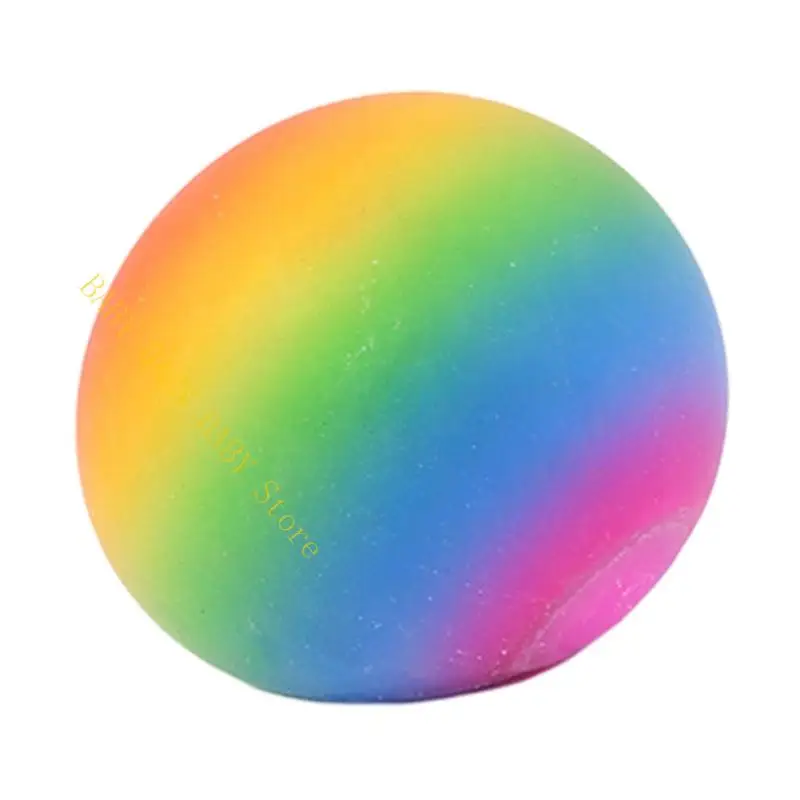 

Q81A Fantasy Rainbow Squeeze Игрушка красочное вентиляционное мяч Медленное отскок для детей взрослые взрослые