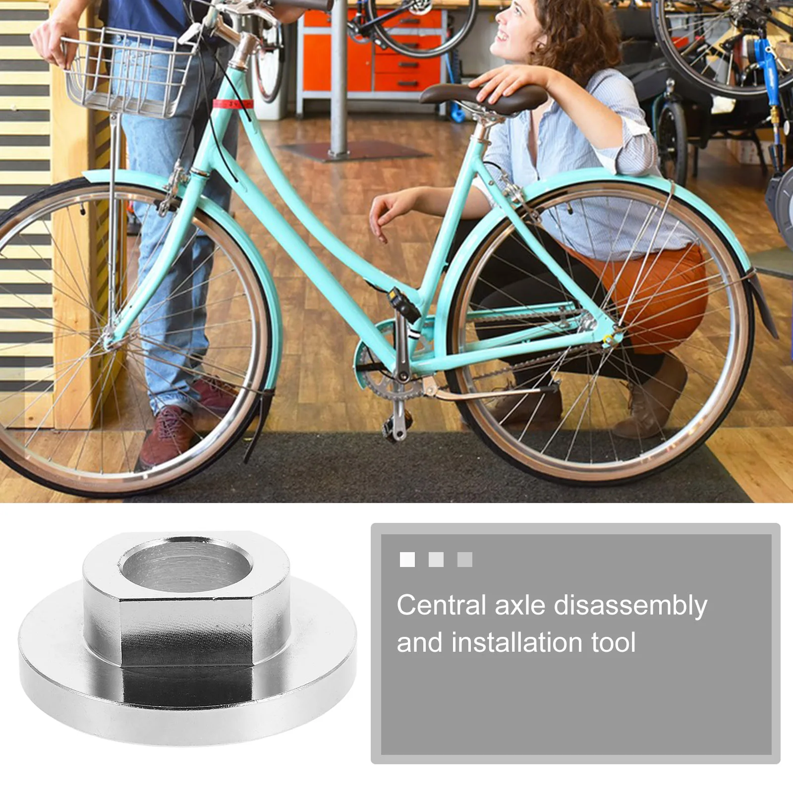 

Universal Bottom Bracket Tool for Mountain Electric Bikes Easy Remove Install Bike Maintenance Repair Tool Crank Chain Cassette