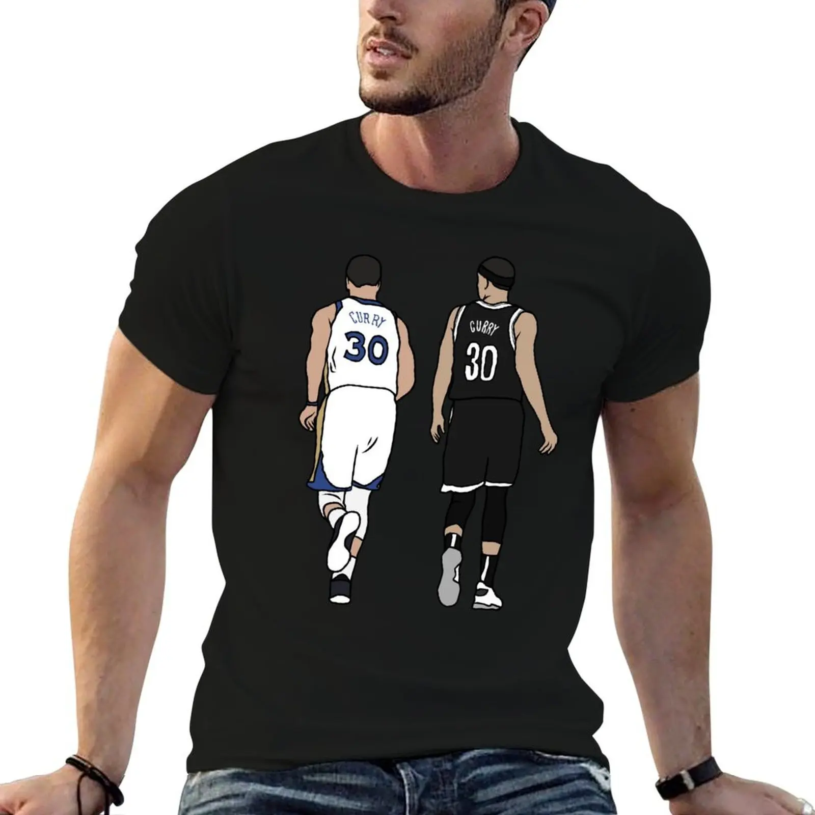 

Steph And Seth Curry T-Shirt t shirts designer t shirts for man pack white T-Shirt