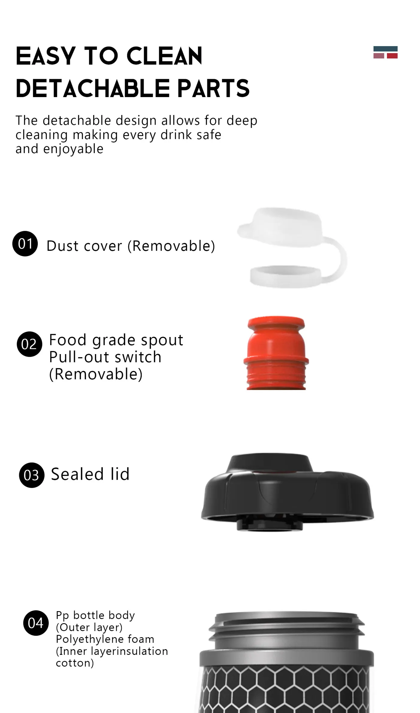 ThinkRider 620ML Cycling Keep Cold Bottle MTB Road Bike Portable Cup Lightweight Outdoor Water Bottle Bike Accessory_maomaolike.com