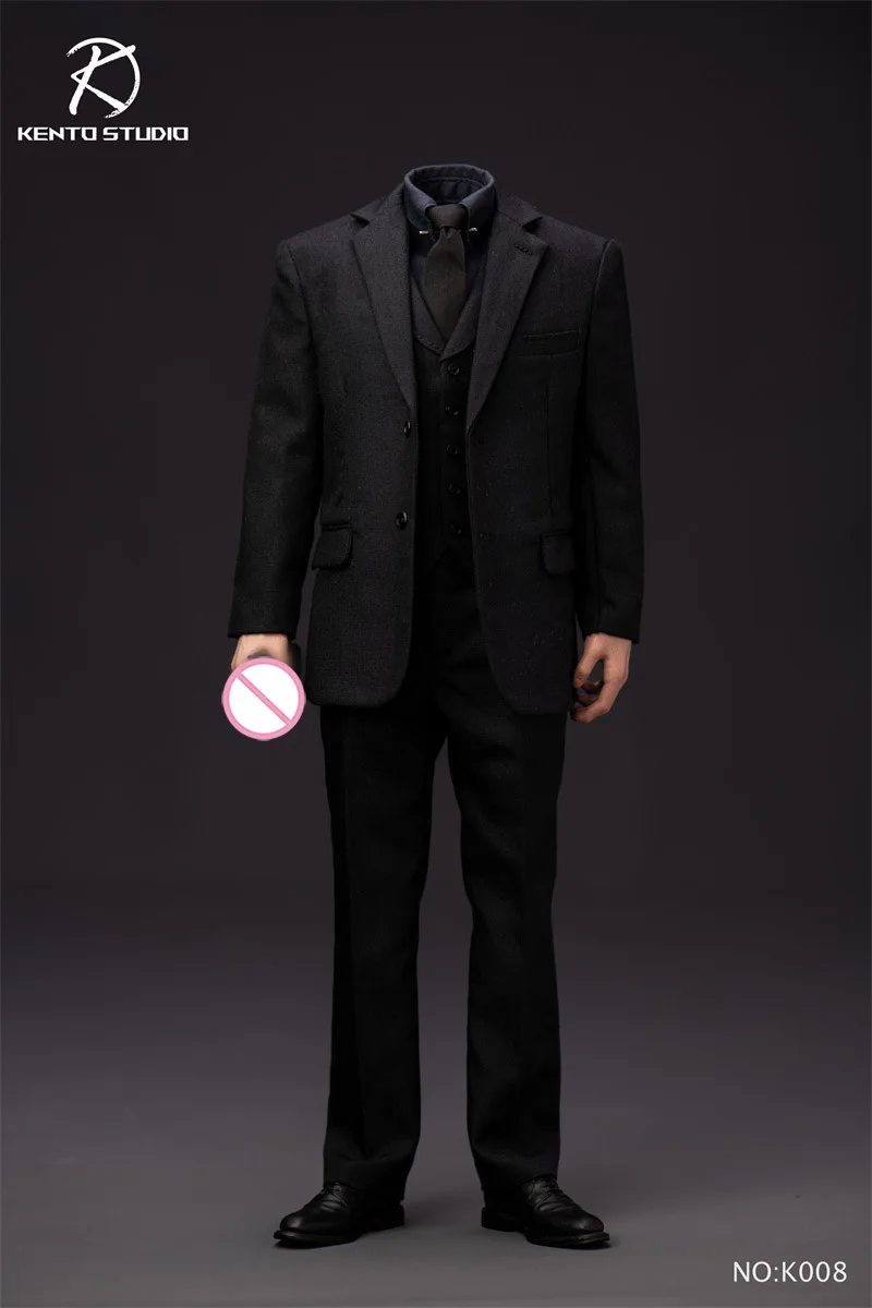 Kento Studio k008 1/6 Killer Черный жилет, костюм, комплект одежды, модель с телом для 12-дюймовой мужской модели скульптуры головы «сделай сам»