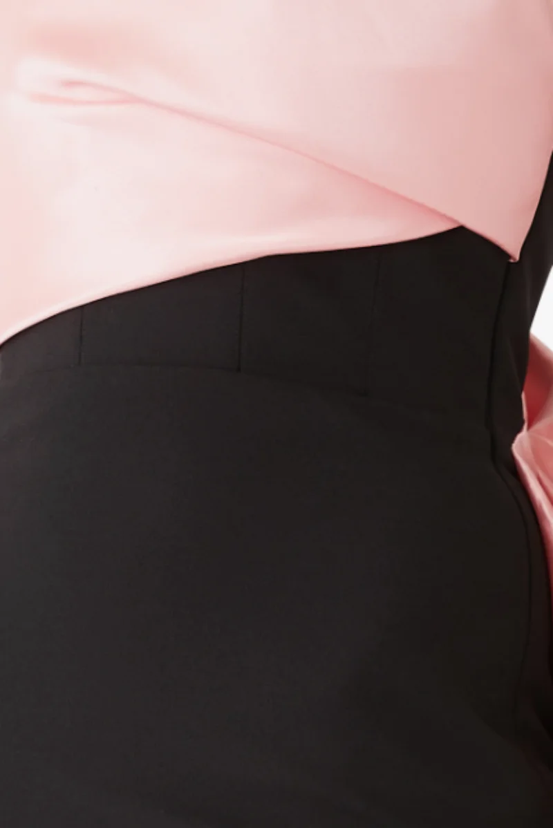 Vestido de noite de cetim sem alças, longo, plissado, personalizado, com fenda, sereia, crepe