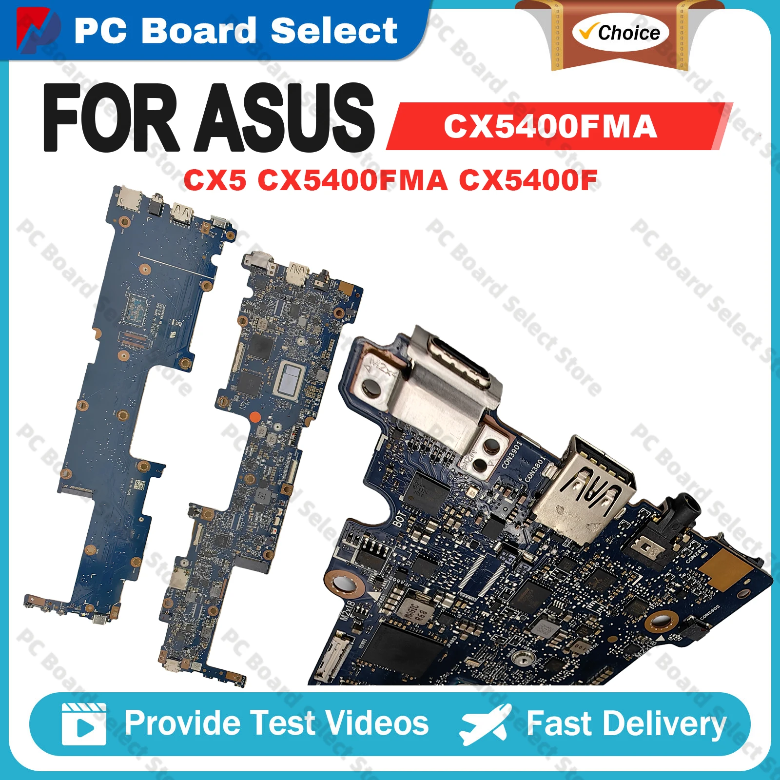 CX5400FMA Laptop Motherboard For ASUS Chromebook Flip CX5400FMA CX5400F Mainboard With i3-1110G4 i5-1130G7 i7-1160G7 CPU Test OK