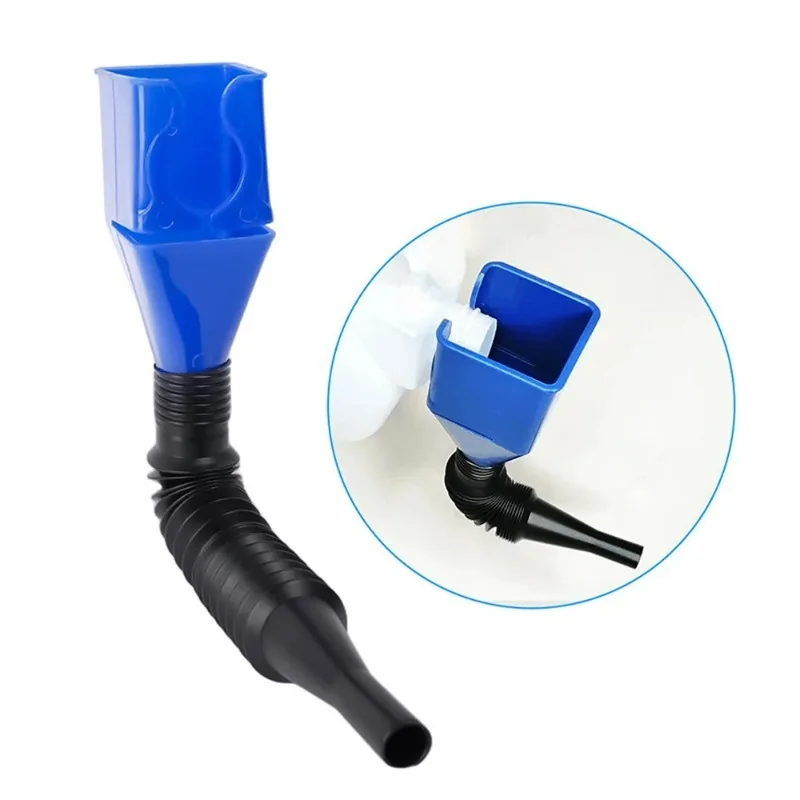 Portable Foldable Telescopic Hose Flexible Drainage Tool Buckle Funnel Truck Motor Oil Gasoline Filling Extension Pipe Funnel