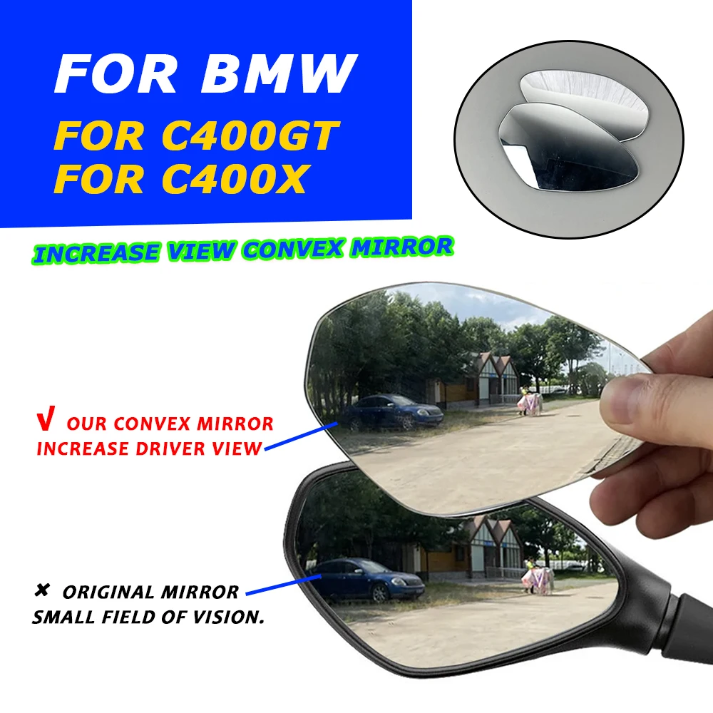 For BMW C400GT C 400 GT C400 X C 400GT 400X C400X Accessories Increase Driver Vision Rearview Mirrors Convex Mirror View Lens