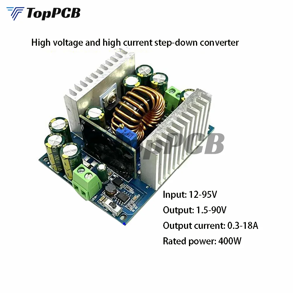 Imagem -05 - Módulo de Alimentação Ajustável Dc-dc Step Down Buck Converter Led Driver Regulador de Tensão cc cv 500w 18a 12-95v 2-90v