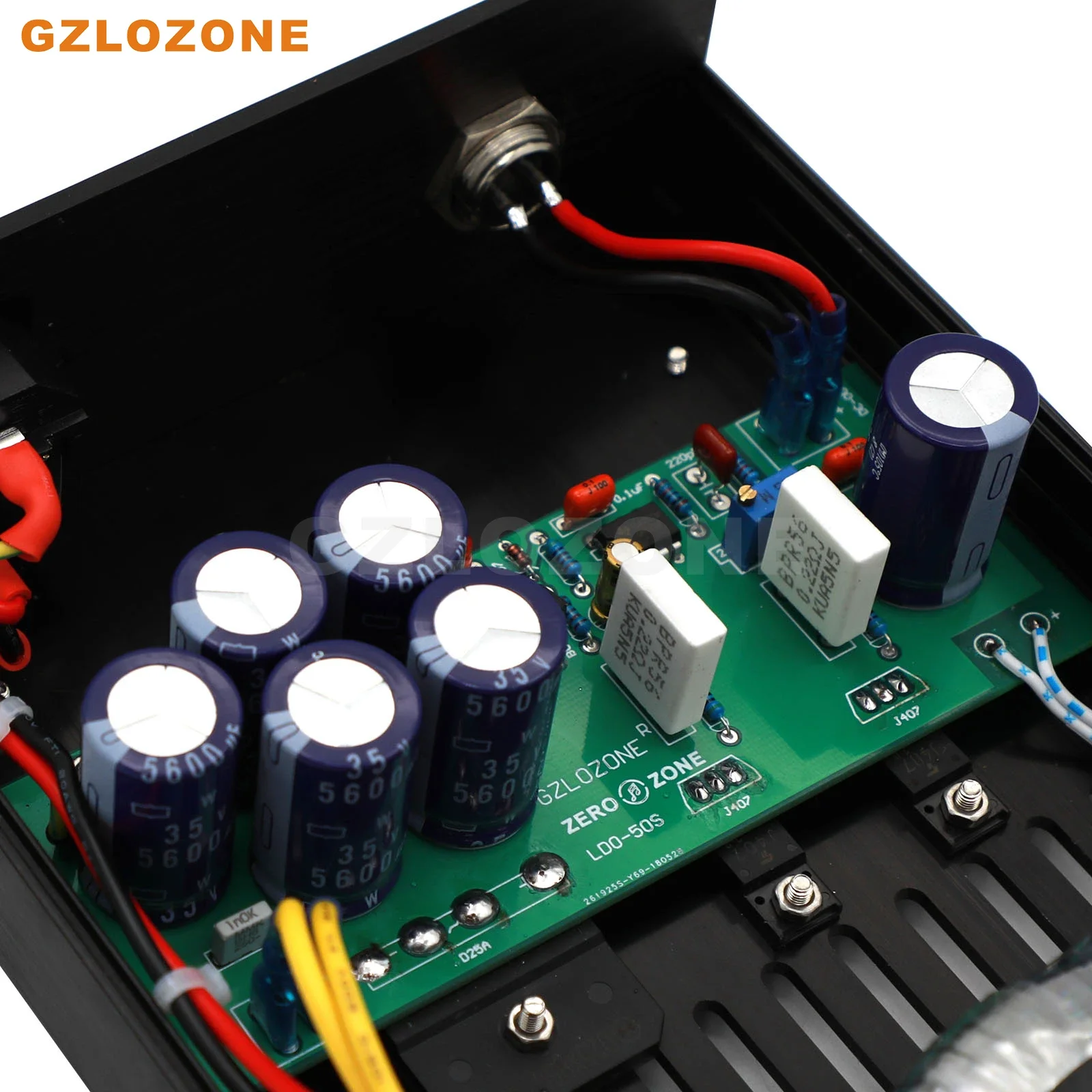 Fonte de alimentação linear de alto desempenho GZLOZONE LDO-50S DC 7V/9V/12V/15V/18V/19V opcional