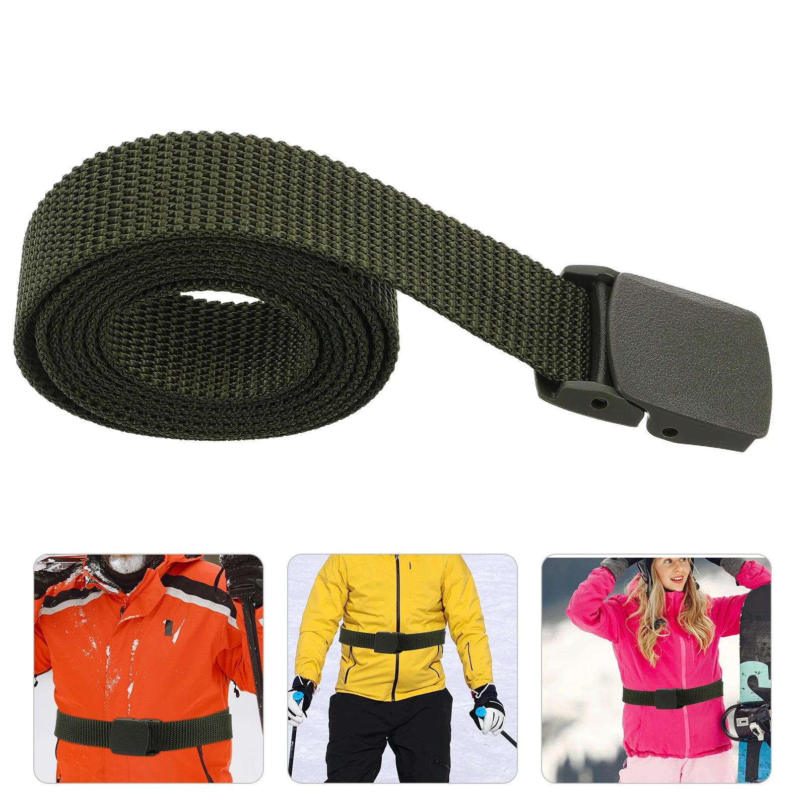 Cinturón táctico ajustable de lona de nailon para hombre, correa de utilidad resistente para senderismo al aire libre, cinturón de entrenamiento de montañismo, 4 Uds.