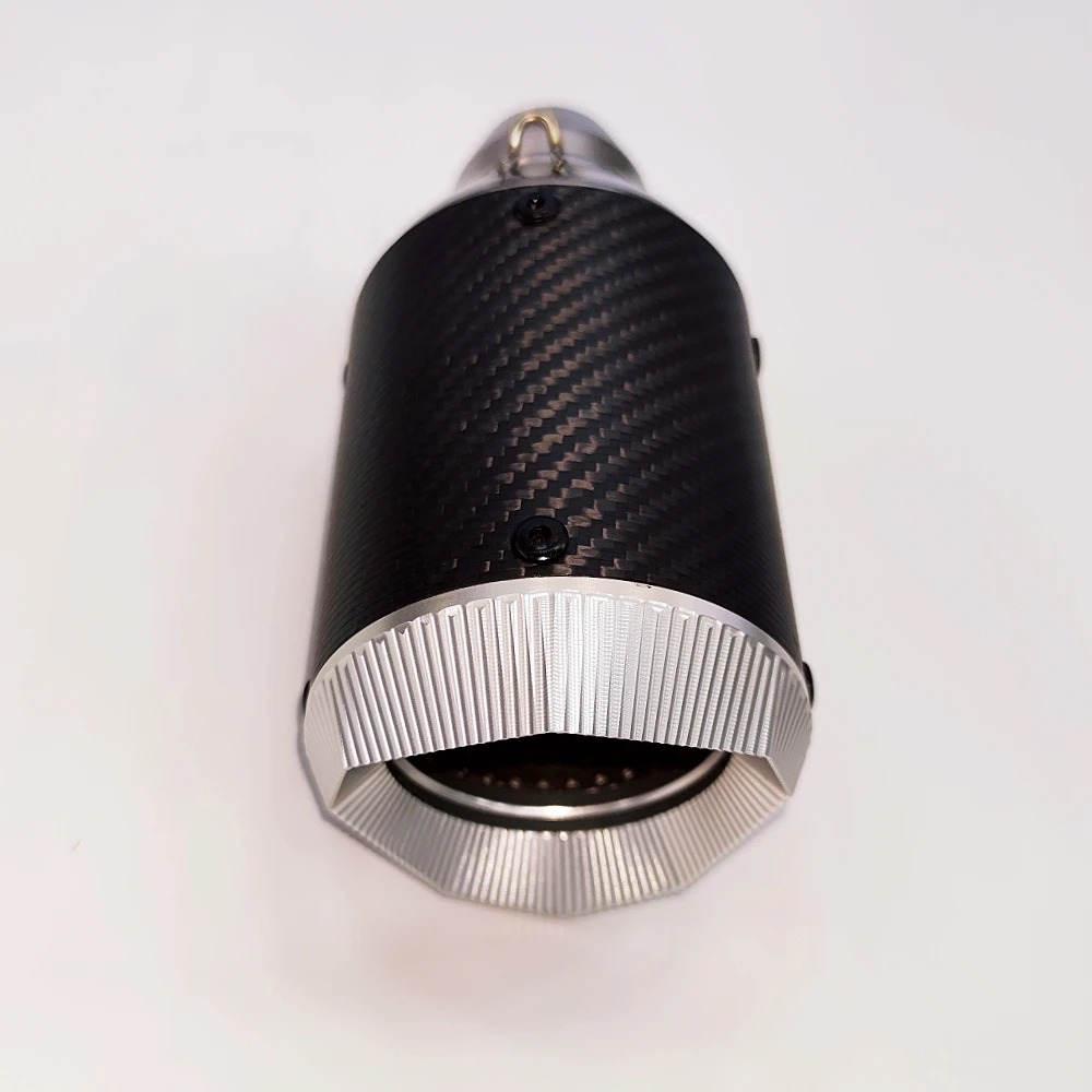 

Motorcycle Accessories Exhaust Muffler Fit For Kawasaki Z900 Black Carbon Fiber 38MM-51MM Slip On Exhaust Pipe 38-51MM