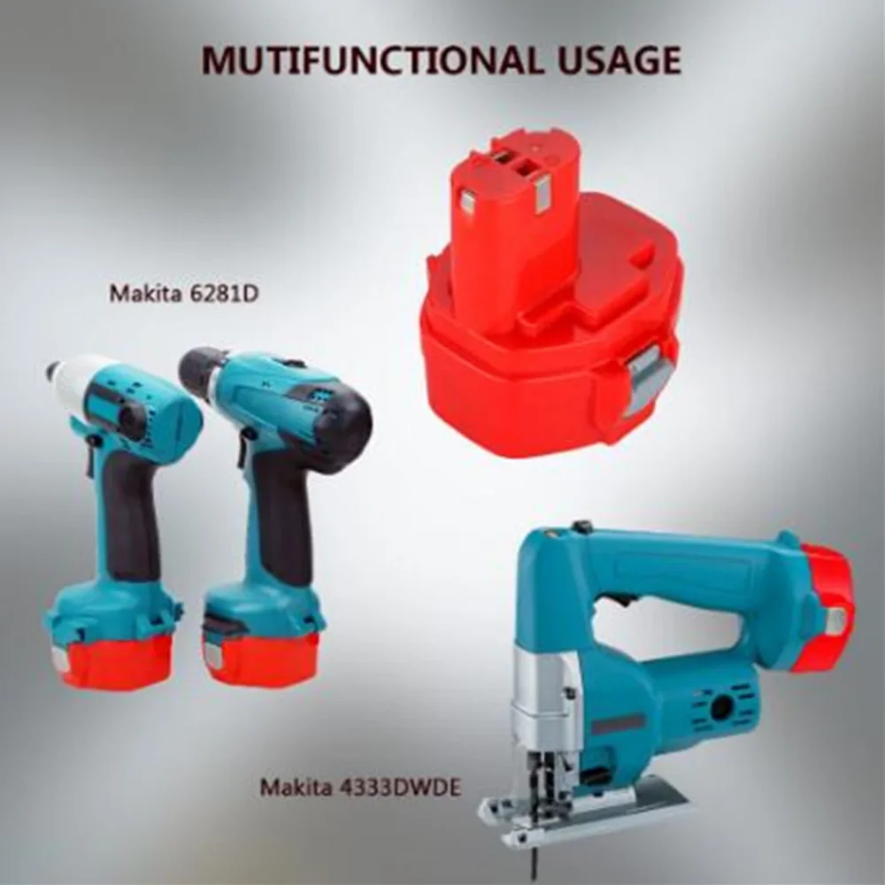 

12V 4800mAh For Makita 12V Ni-MH Battery Power Tools Replacement Drill Bateria PA12 1220 1222 1235 1233 Battery