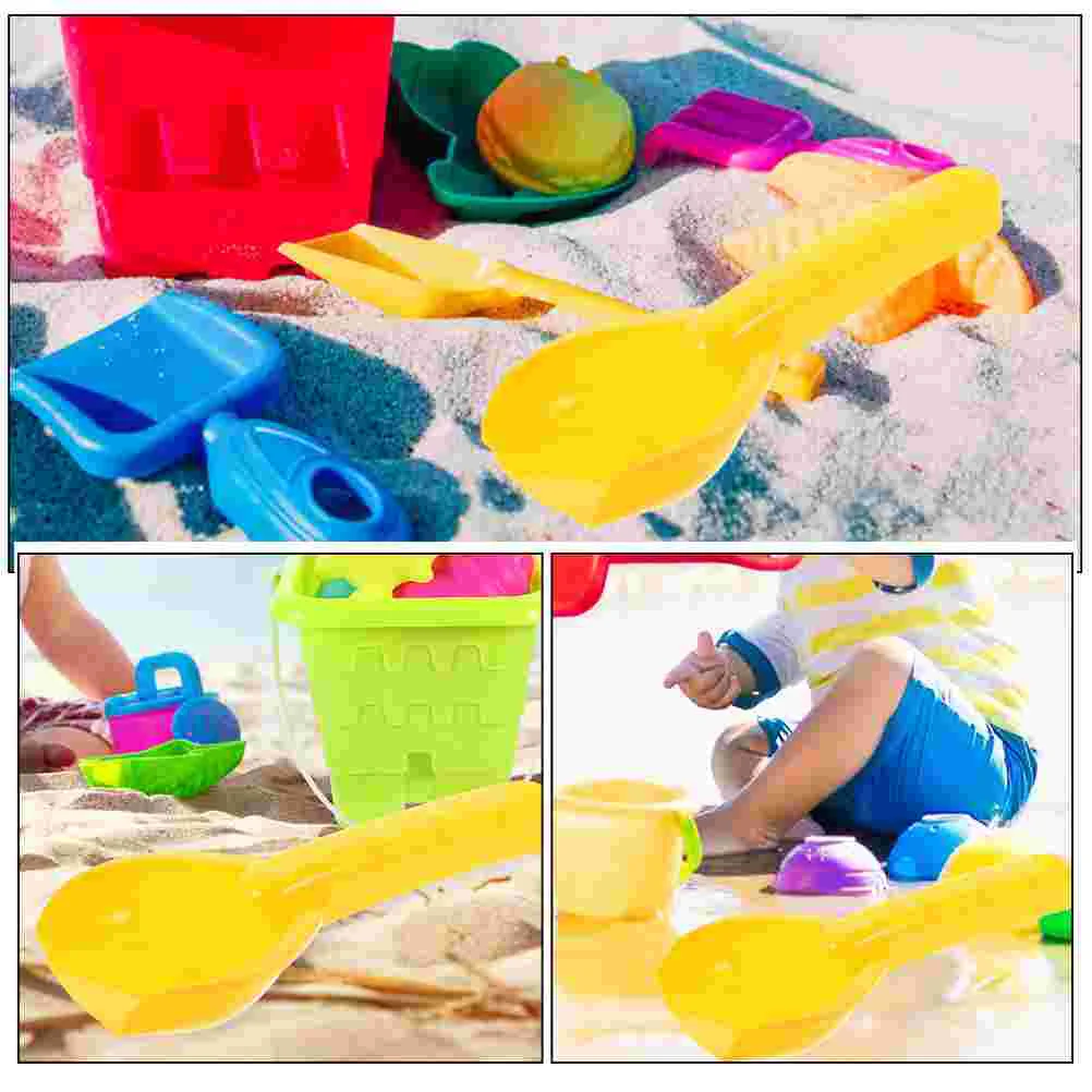 Juego de palas de excavación para niños, juguetes de playa al aire libre, cuchara de arena, plástico, 4 piezas