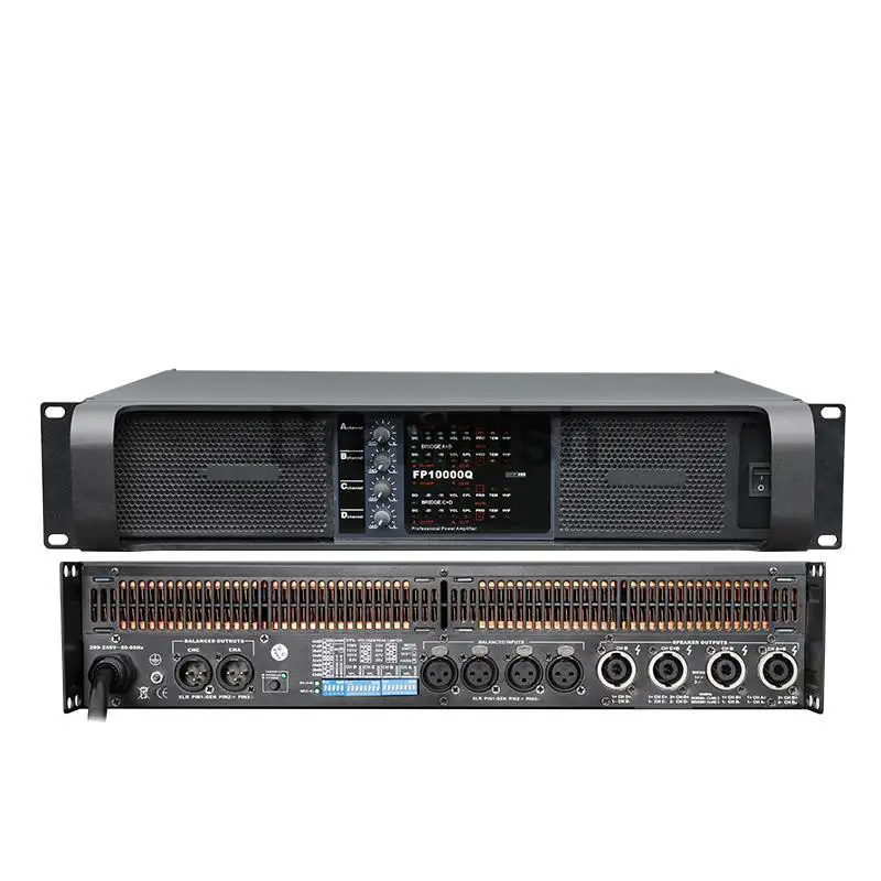 1350/2350W  Power Amplifier 2/4 Channel Line Array Sound System Professional Audio 2U Post Amp For Stage Home Theather DJ
