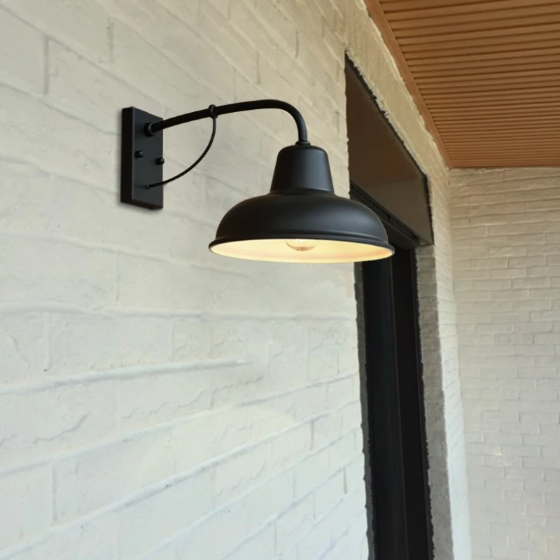 Retro LED Outdoor Wall Lamps Outdoor Villa Courtyard Light Fitting Community Terrace Embellish Coffee House Study Wall Sconces