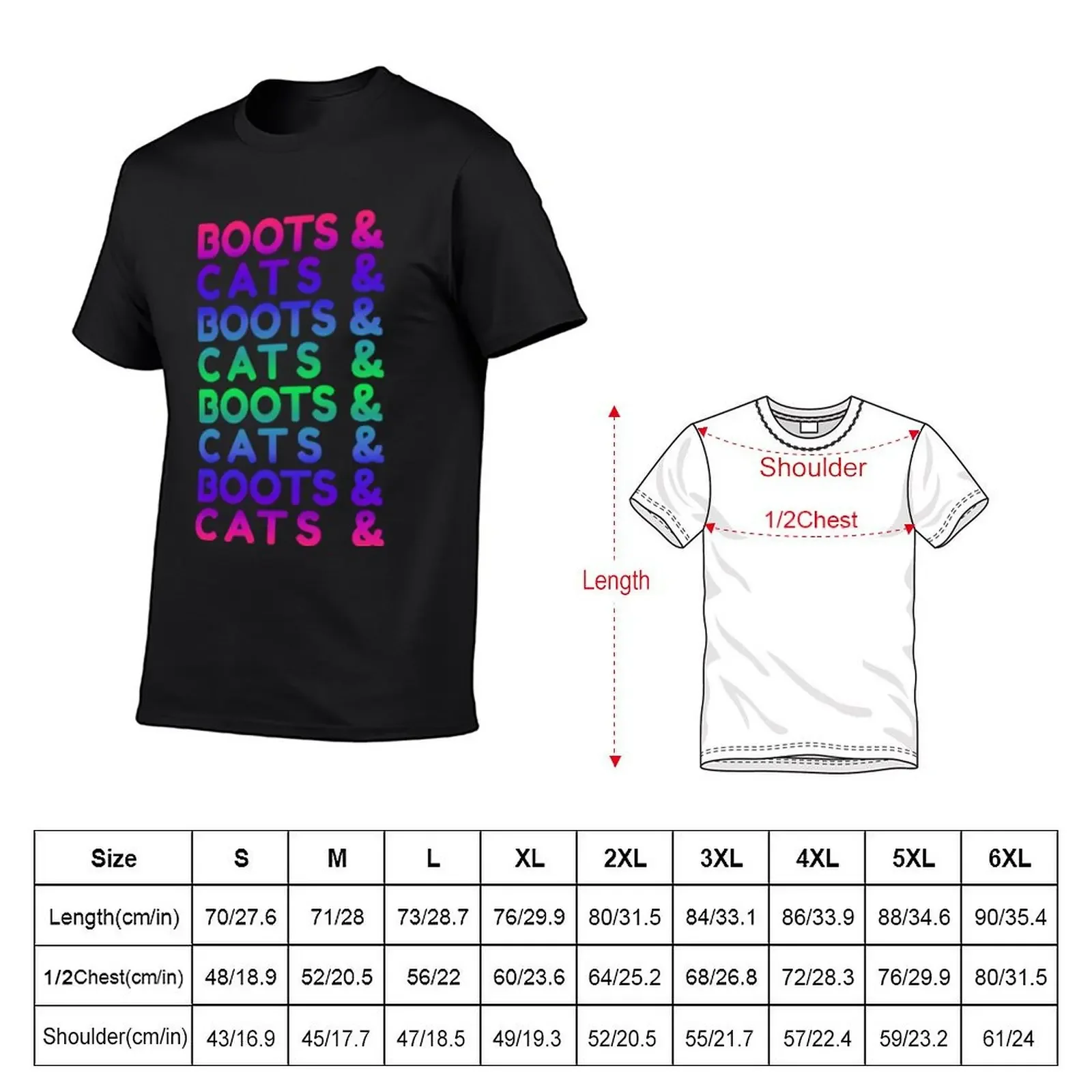 Edm Rave Boots and Cats T gráfico grande, camiseta anime, roupas de rua para homens, presente