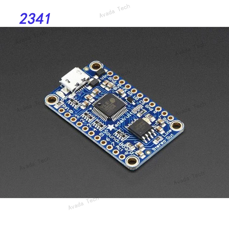 Avada Tech 2341 Audio IC development tool Adafruit Audio FX Mini Sound Board - WAV/OGG Trigger 16MB Flash