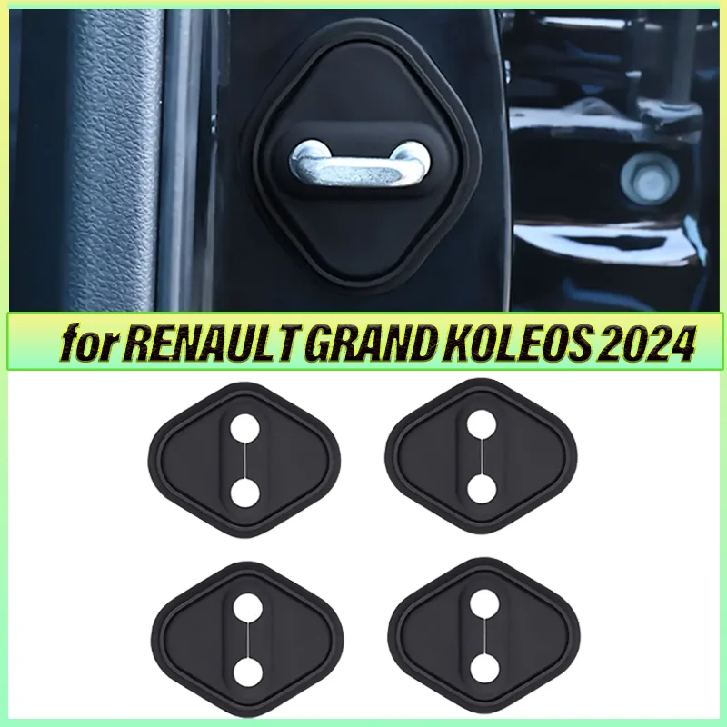 

Car Door Shock Absorber Door Lock for RENAULT GRAND KOLEOS 2024 Protector Silicone Auto Door Lock Latches Cover Accessories