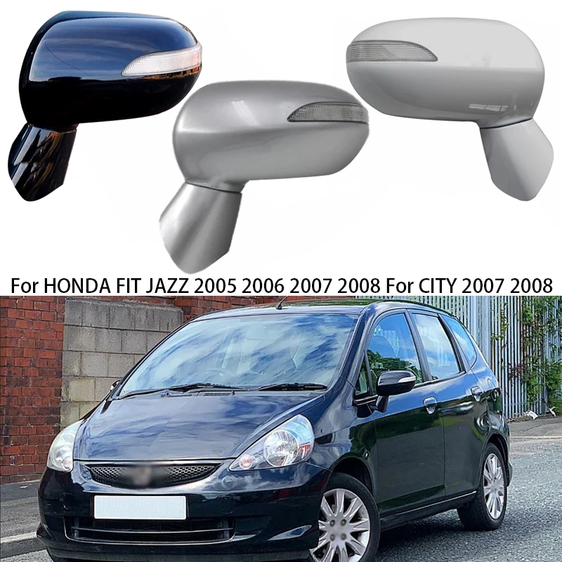 Car Exterior Door Rearview Mirror Assy 5-PINS With Turn Signal For HONDA FIT JAZZ 2005-2008 GD1 GD3 For CITY 2007-2008 GD6 GD8