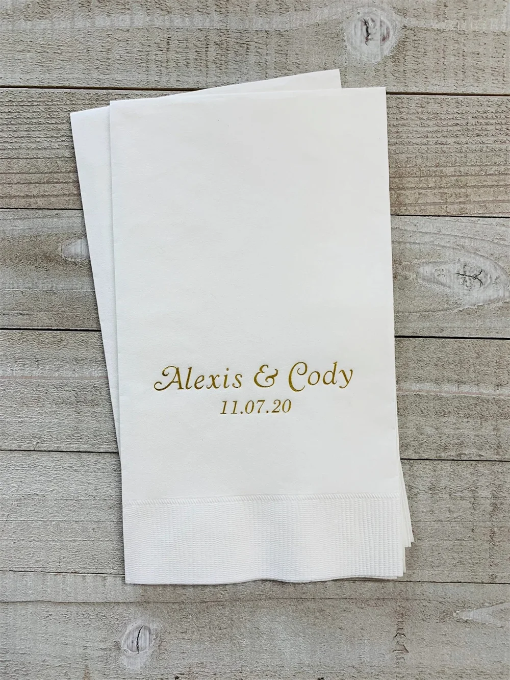 

50 Personalized Hand Guest Towels Paper Dinner Napkins Wedding Favors Hostess Gift Party Engagement Monogram Birthday Bar Bat Mi