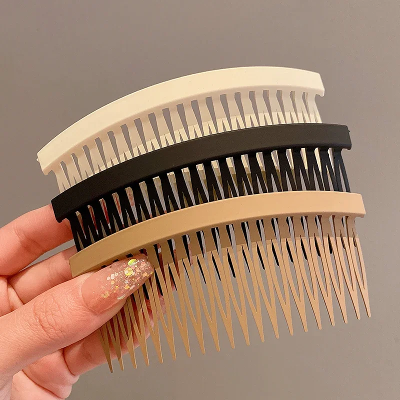Solod Color Plastic Side Hair Twist Comb French Twist Comb for Women 20 Teeth Fine Hair Clips Fashion Hair Accessories Wholesale