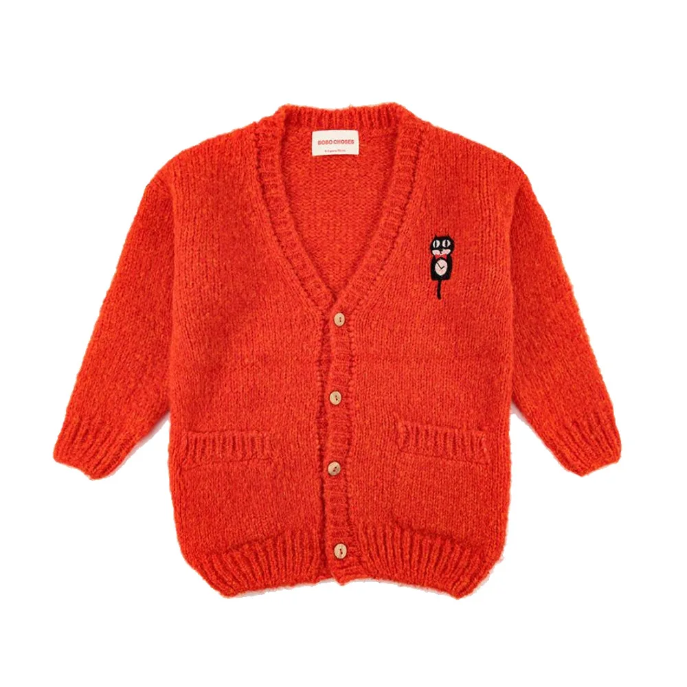 Autumn and Winter Children\'s Warm Crew-neck  Pullover Crew-neck Knitted Sweater