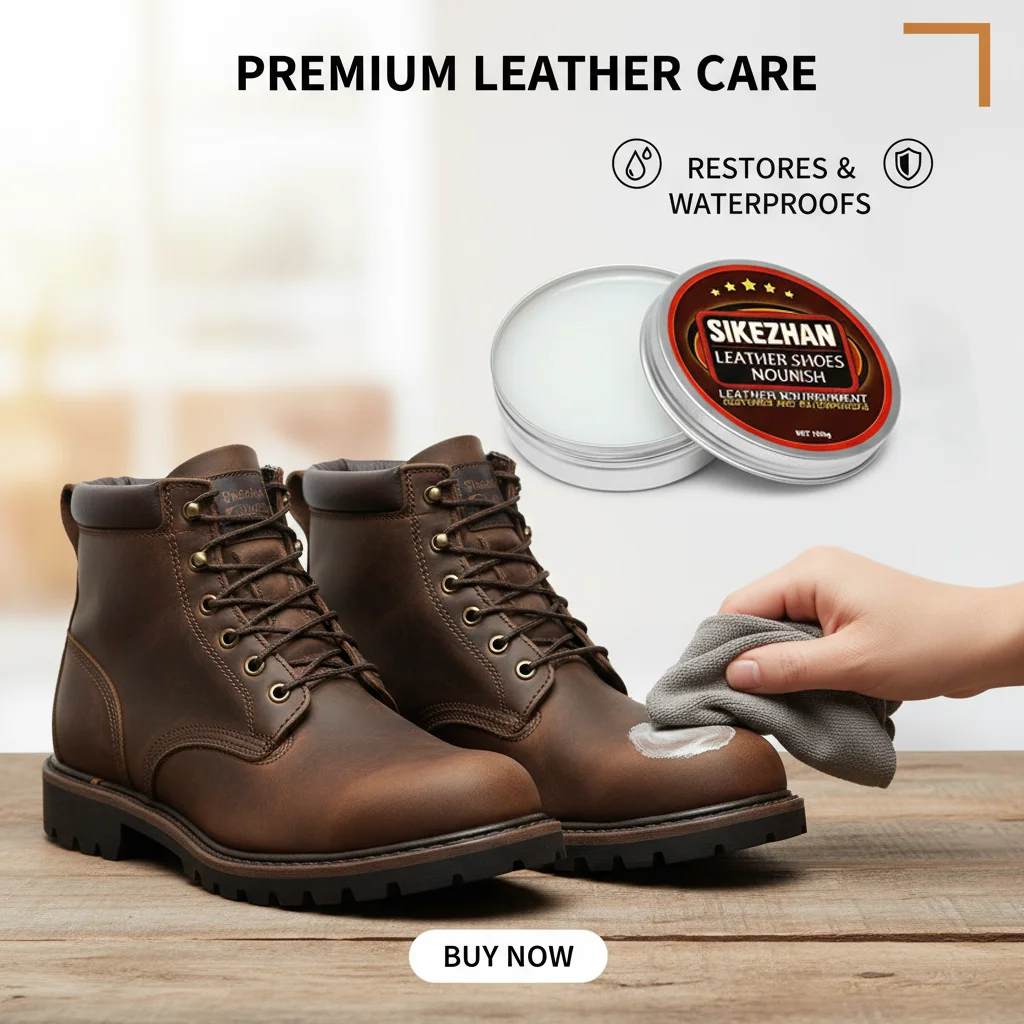 Lederschuhe Nourish Cream – Ganz natürlicher Schuhspülung und -politur, Schutz und Wiederherstellung für Herren-Kleiderschuhe und -stiefel
