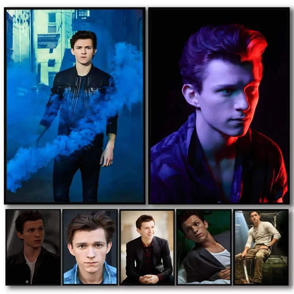 T-Tom Holland Painting Calligraphy Cotton Canvas Wall Art Poster High Quality Decor Painting for Living Room Home Decor