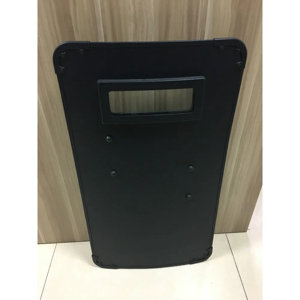 Protection Uhmwpe Defense Tactical Shield Glass Window Handles Safety Protective Black PE Full Coverage Self Security Shield