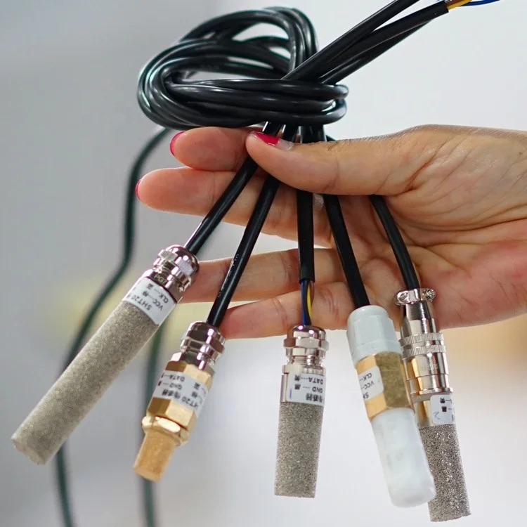 Multi Type Probes RS485 I2C Temperature Monitoring Sensors with PVC Plastic Stainless Steel