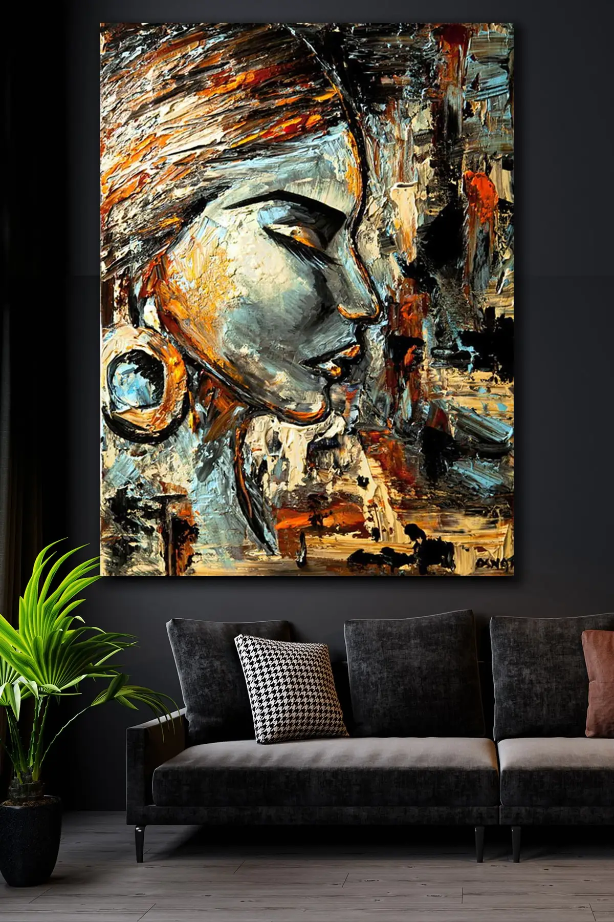 

Oil Paint Look Royal Canvas Painting 70x100 the most beautiful wall design 3d look trend 2022