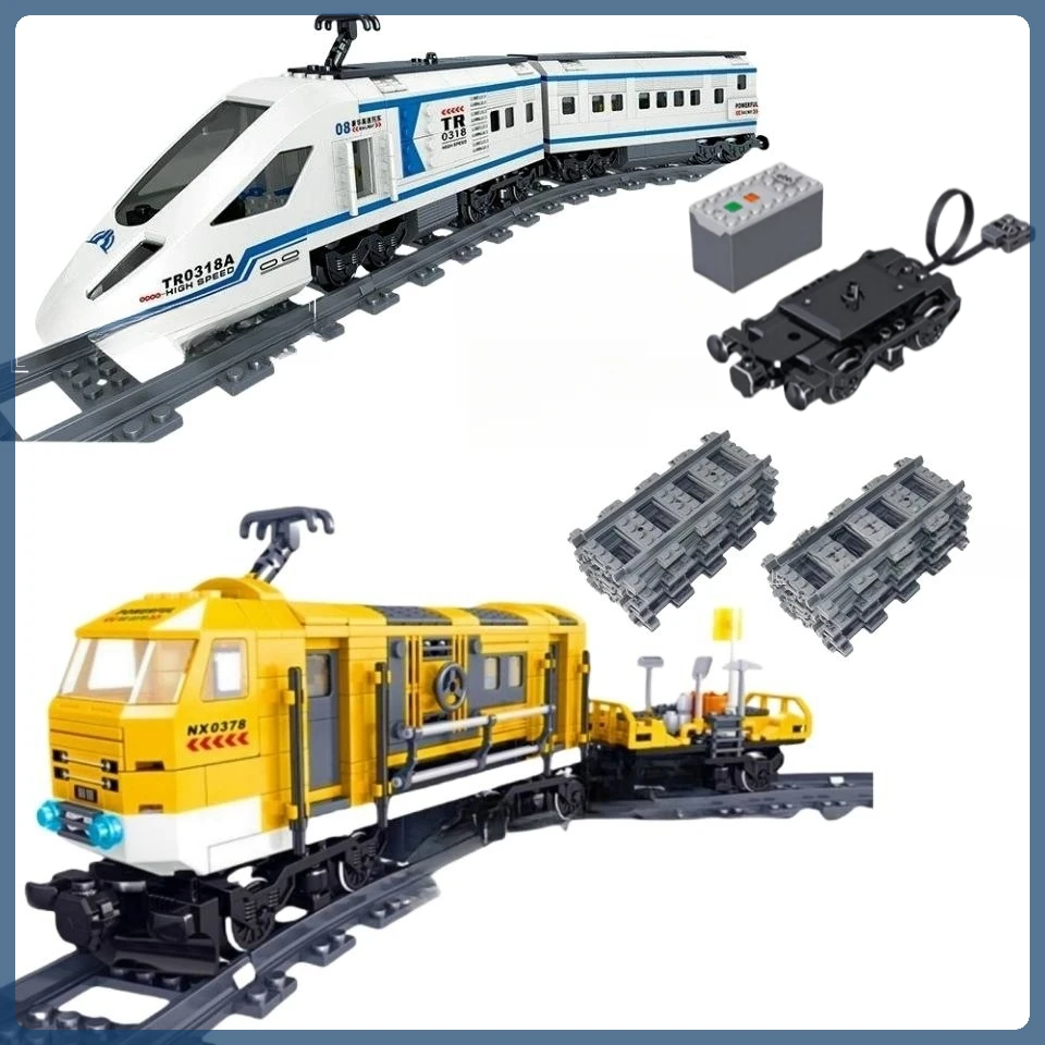 

MOC rail transit luxury high-speed train model puzzle toy building blocks birthday gift/Christmas gift/Thanksgiving gift