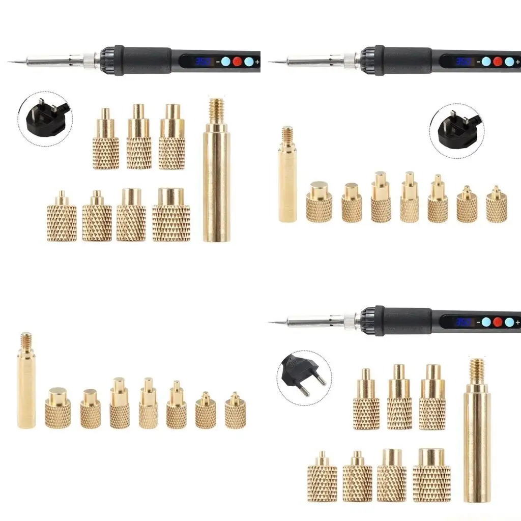 

Complete 936 Soldering Iron Tip and Hot Melt Nut Press Head Set