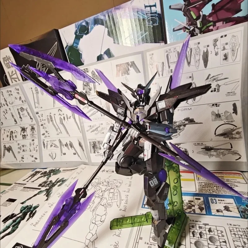 Zestaw do samodzielnego montażu modelu mecha HG 1/144, przejściowy srebrny panel, spray Space Gray, figurki akcji, dekoracja na biurko, lalka, zabawka dla chłopca, prezent.