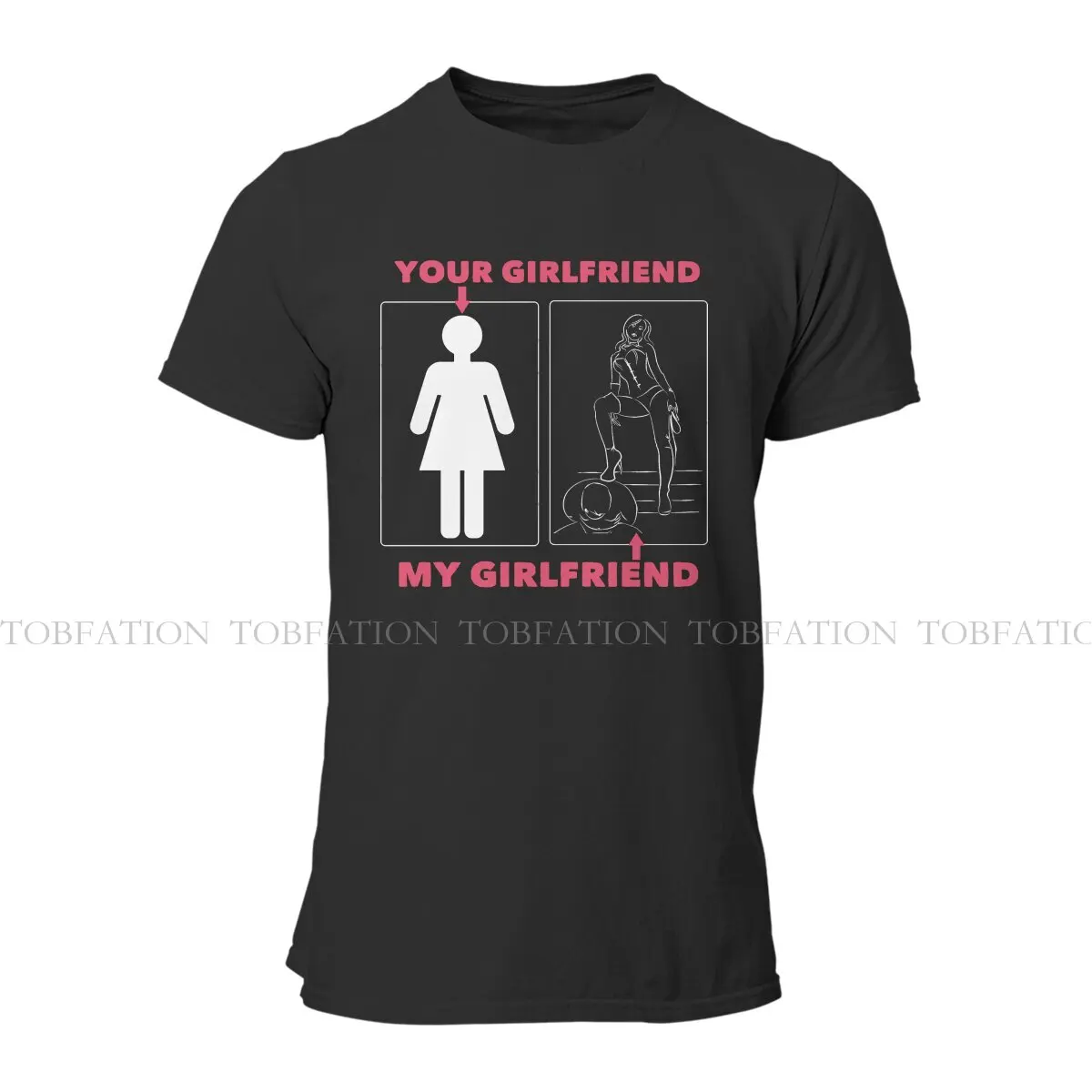 My Girlfriend  TShirt For Men BDSM Hentai Sexy Clothing Fashion T Shirt Comfortable Print Fluffy