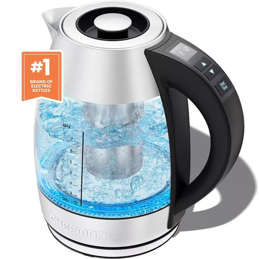 

1.8L Rapid-Boil Kettle with Temperature Control and Tea Infuser - Stainless Steel