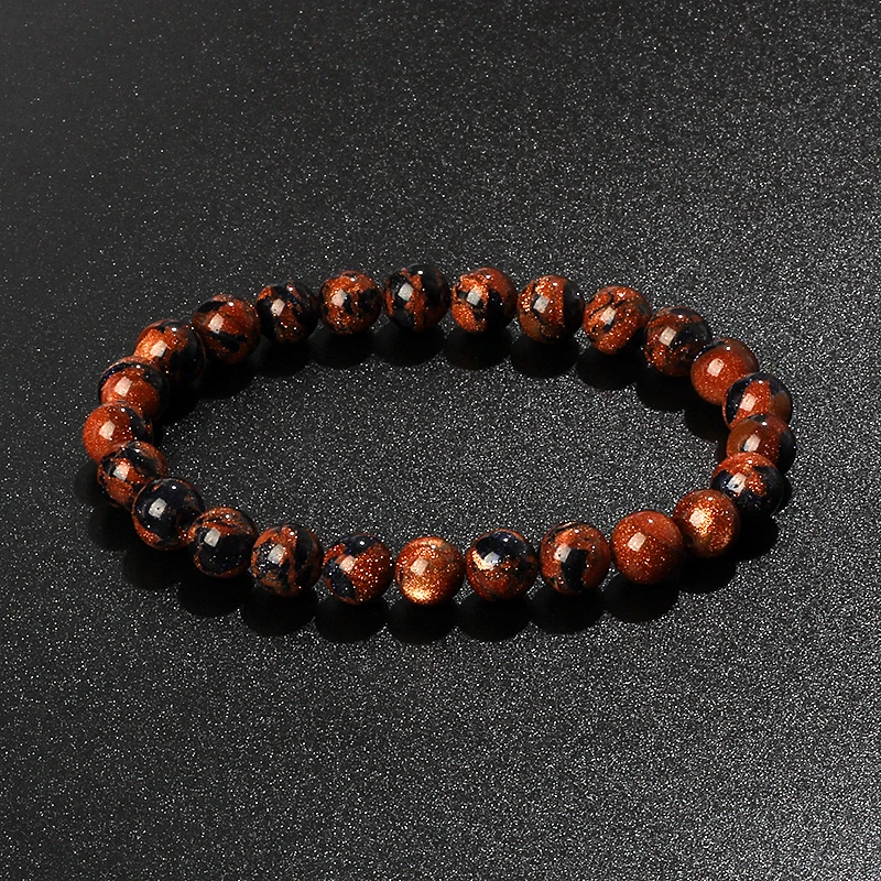 Natural Stone Beads Bracelets Men 6mm 8mm Crystal Quartzs Agates Reiki Healing Bracelet Energy Therapy Jewelry New Pulsera Homme