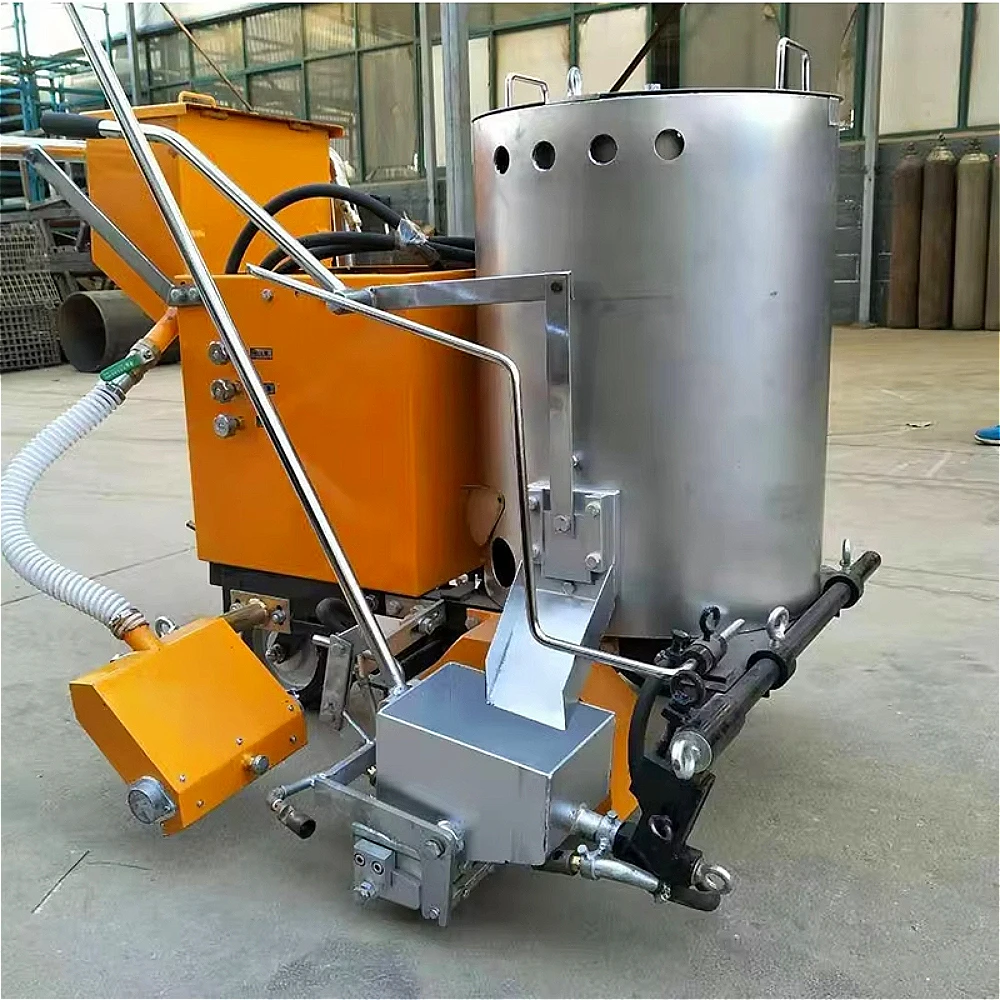 Multi-functional Passenger Hot Melt Spray Marking Machine 450mm Thermoplastic Road Marking Paint Kneading Machine