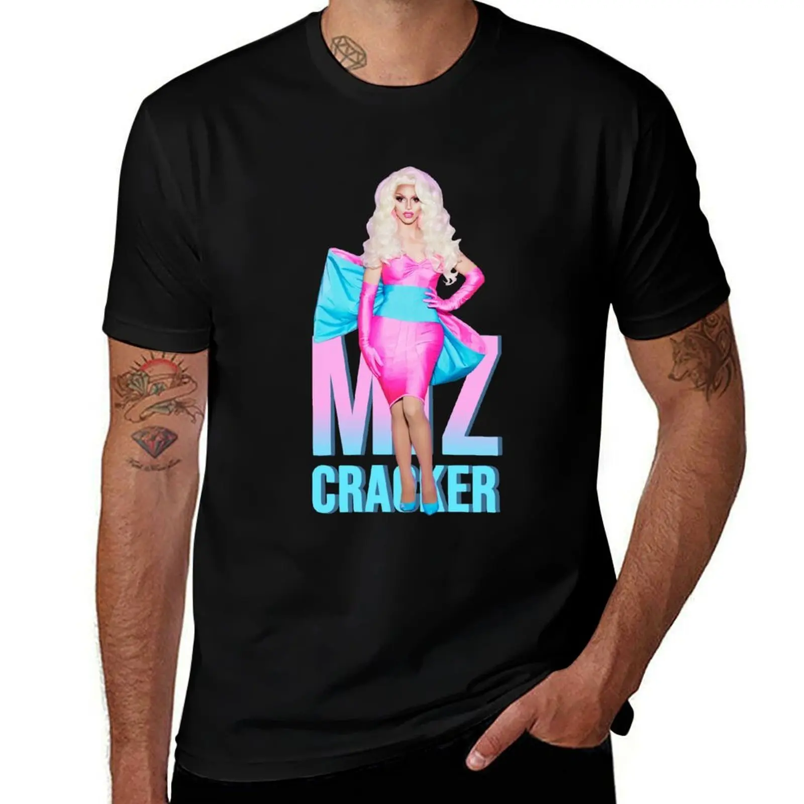 MIZ CRACKER T-Shirt Basic Plain Tee for Spring and Summer
