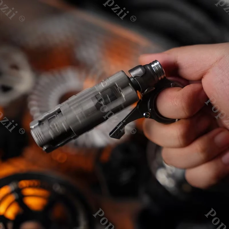 Proxy EDC Iron Curtain Stainless Steel Impact Relief Push Slider Fingertip Tricks EDC Flips Metal Finger Gyro Fidget Toy